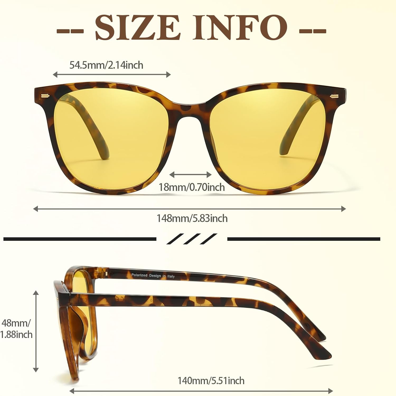 FIMILU 2 Pack Night Vision Glasses for Women, Polarized Night Driving Glasses Anti-Glare and Enhance Vision at Nighttime - Image 5