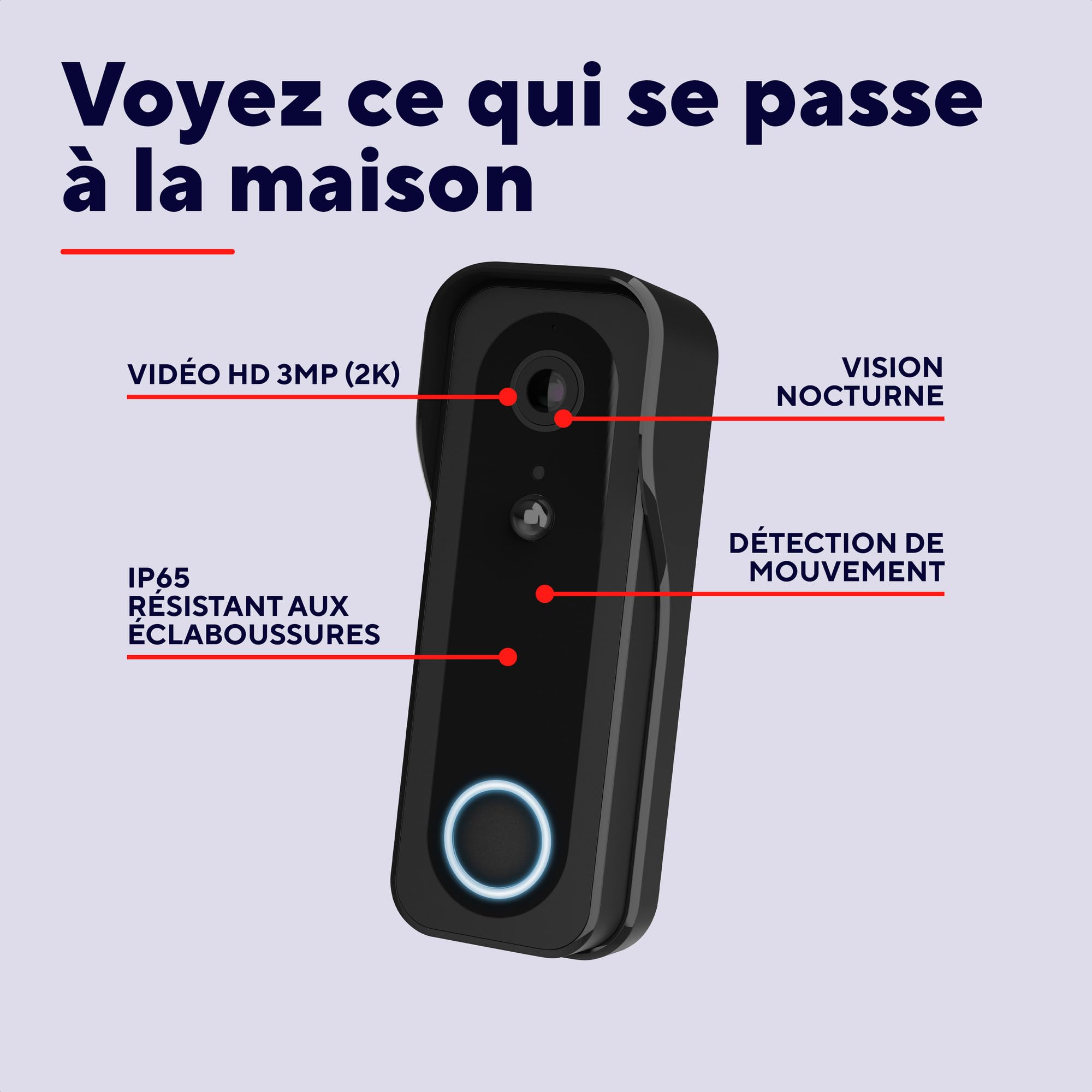 Image secondaire de Sonnette Vidéo Sans Fil Trust avec Caméra 3MP et Audio Bidirectionnel
