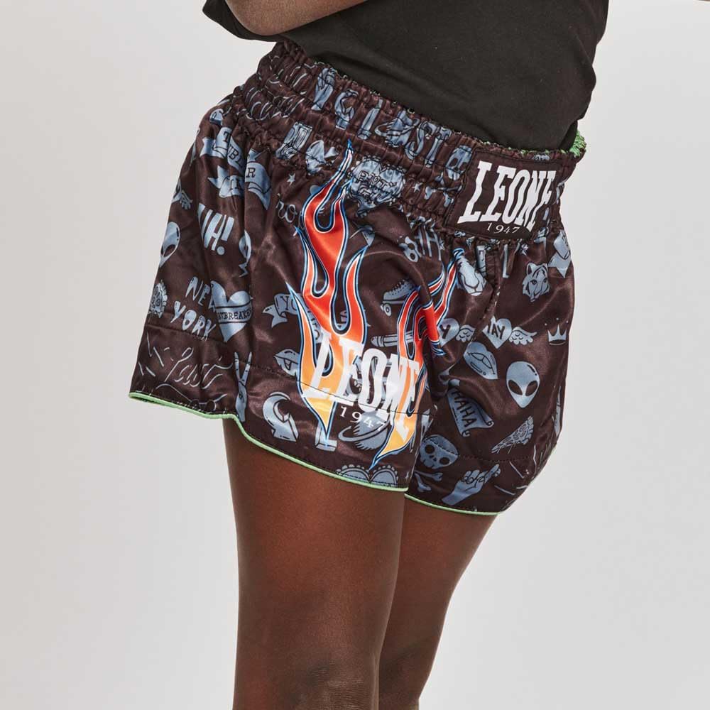 LEONE 1947 Pantaloncini Boxe - Pantalones Cortos Kick-Thai Jr. Unisex - Niños y jóvenes