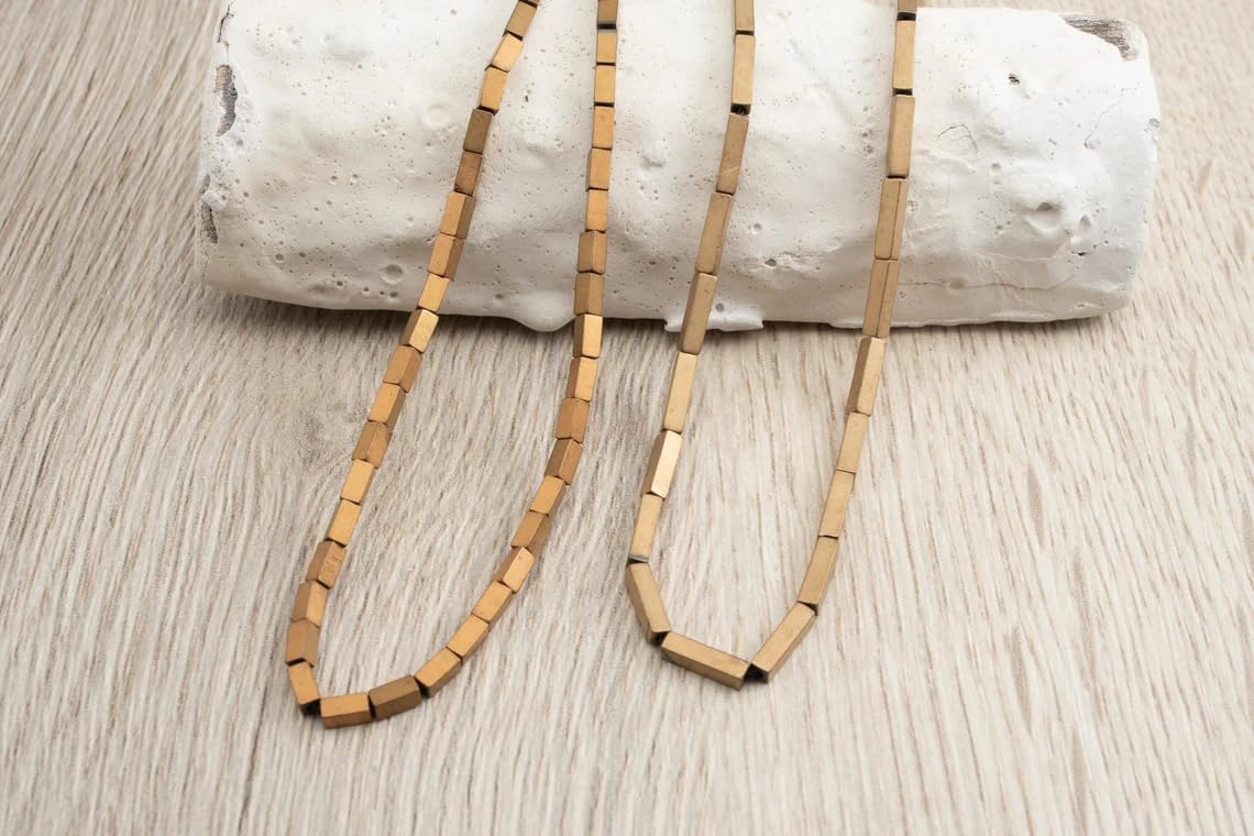 Pietra Preziosa Ematite Naturale Perline Barra Rettangolare Argento - Foto 12