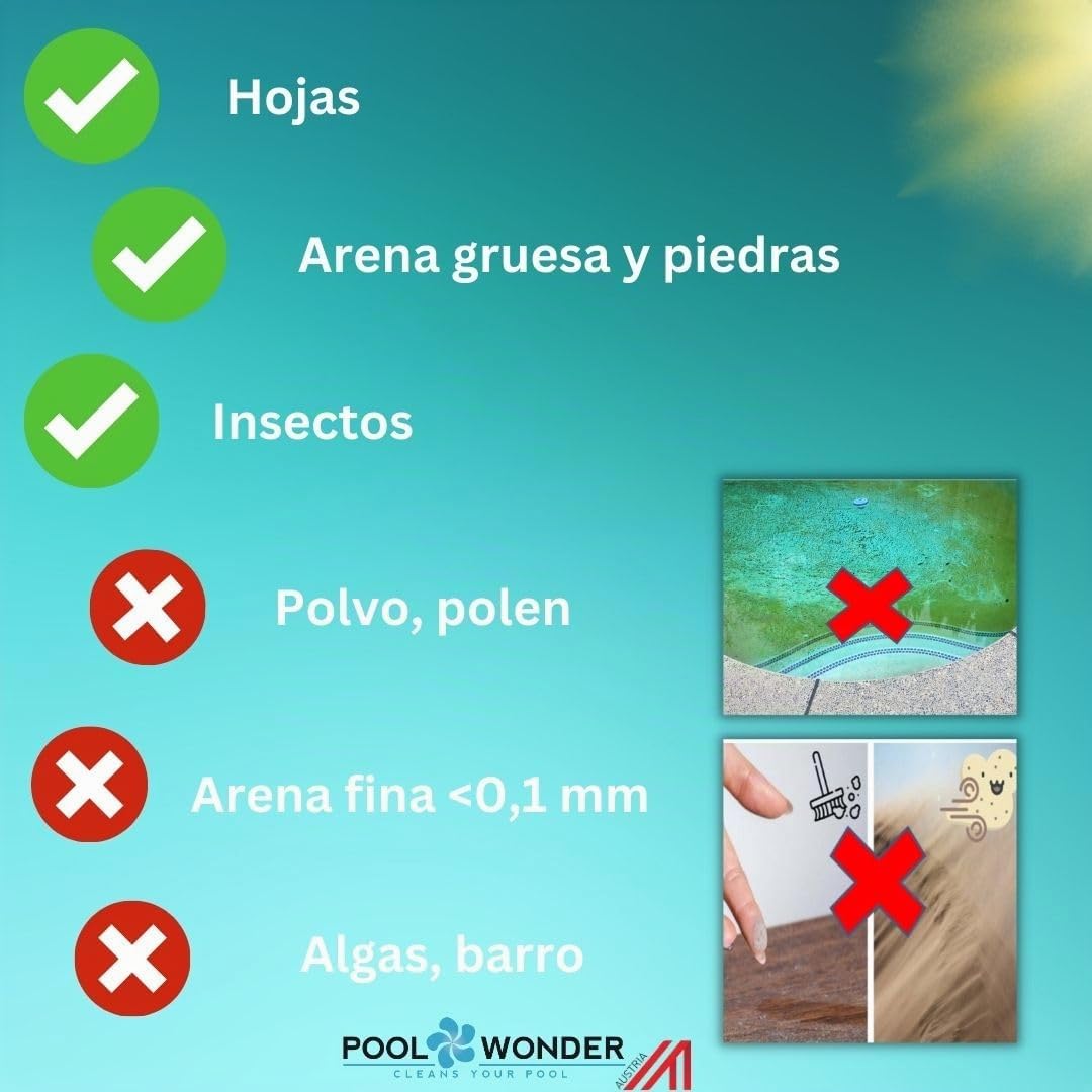 Poolwonder Marvelix - Aspirador de piscina con batería, fabricado en Austria