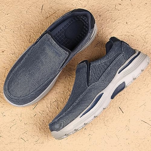 Mens Boat Shoes,Casual Breathable Soft Deck Shoes Mens,Comfy Lightweight Slip Resistant Mens Loafers Slip On Shoes,with Non-Marking Outsole and Drainage2
