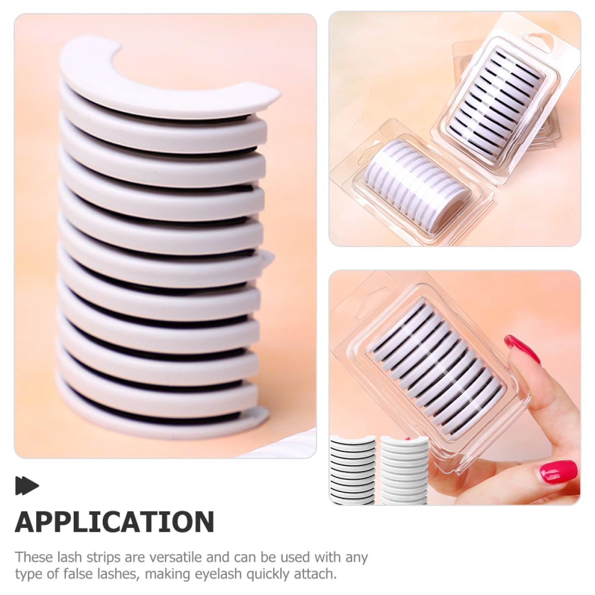 NIYANGLE Self Adhesive Eyelash Strips for Lashes Total Easy Application Removal and Lash Strips for Eyelash Extensions