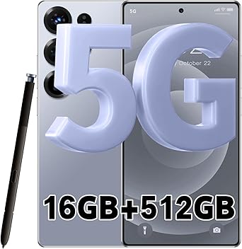 S25 Ultra 5G Unlocked Cell Phones,Build in Pen,16GB+512GB Octa Core Smartphone,Android 16 Phones, 108MP Zoom Camera, 6.9 HD +120 Hz Screen, 7000mAh Battery, Dual SIM, Face Unlock-Blue