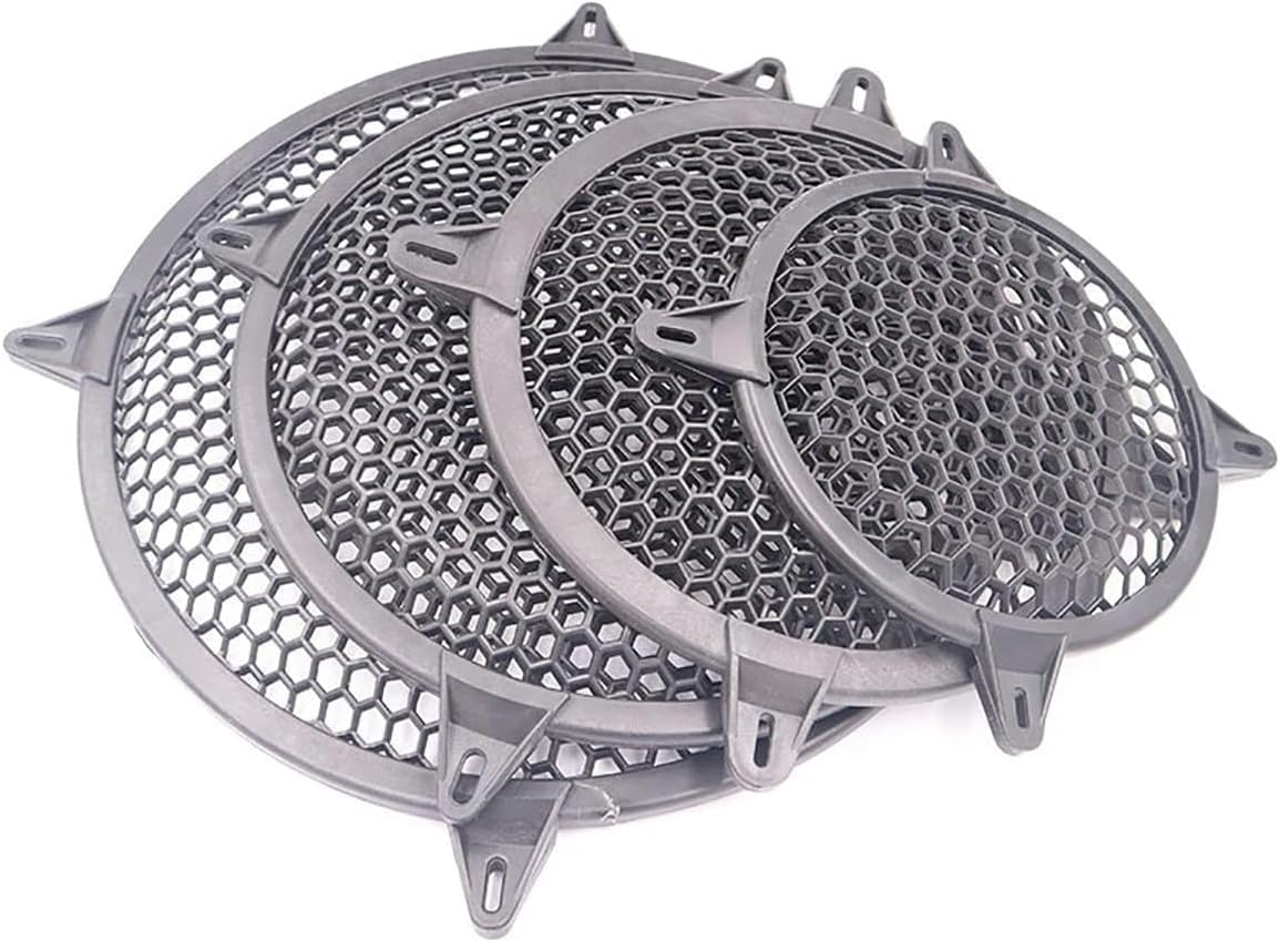 JSYDZSW,スピーカーグリルカバー、サークルウーファーガード、 車のスピーカーマウント 6/8/10/12 インチプラスチックカ