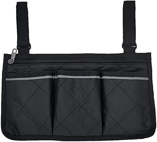 Bolsa de Almacenamiento Sillas de Ruedas, Accesorios para Sillas de Ruedas Bolsa, Ayuda para Personas Mayores, Bolsa para Sillas de Ruedas, BAdecuado para Sillas de Ruedas, Sillas Eléctricas, Negro