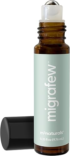 MigraFew - Aromaterapia para migraña roll-on Alivio compacto del dolor de cabeza con rodillo de metal refrescante para tensión y presión