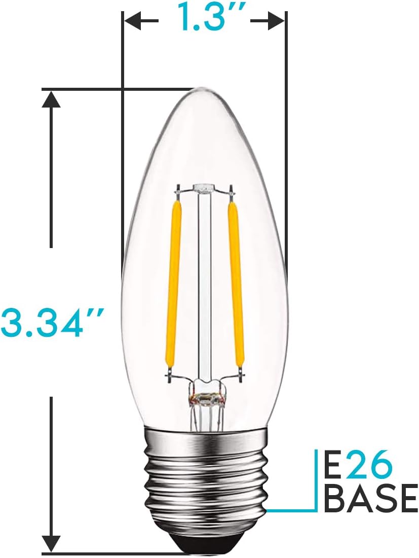 Flаѕh Dеаlѕ - 80% оƒƒ Luxrite LED Chandelier Light Bulbs E26, 40 Watt Equivalent, 2700K Warm White, Dimmable, Torpedo Tip Clear Glass, LED Edison Candelabra Bulb, 400 Lumens, UL Listed (12 Pack) Crаzу Clеаrаnсе Luxrite LED Chandelier Light Bulbs E26, 40 Watt Equivalent, 2700K Warm White, Dimmable, Torpedo Tip Clear Glass, LED Edison Candelabra Bulb, 400 Lumens, UL Listed (12 Pack)