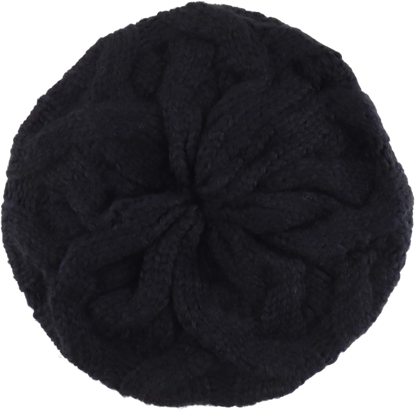 Armycrew Women's Cable Twisted Knit Stretchable Winter Beret Beanie Hat - Image 3