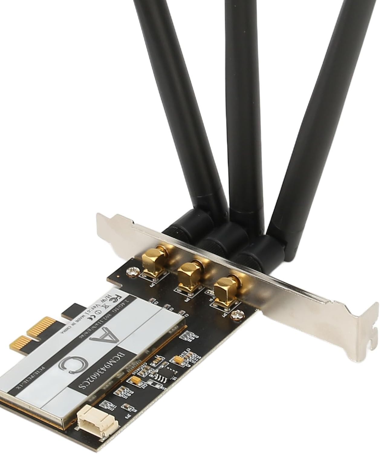 BCM943602CS PCIE Card with 3 Antennas 1750Mbps 2.4Ghz 5Ghz 4.0 for 11, OS