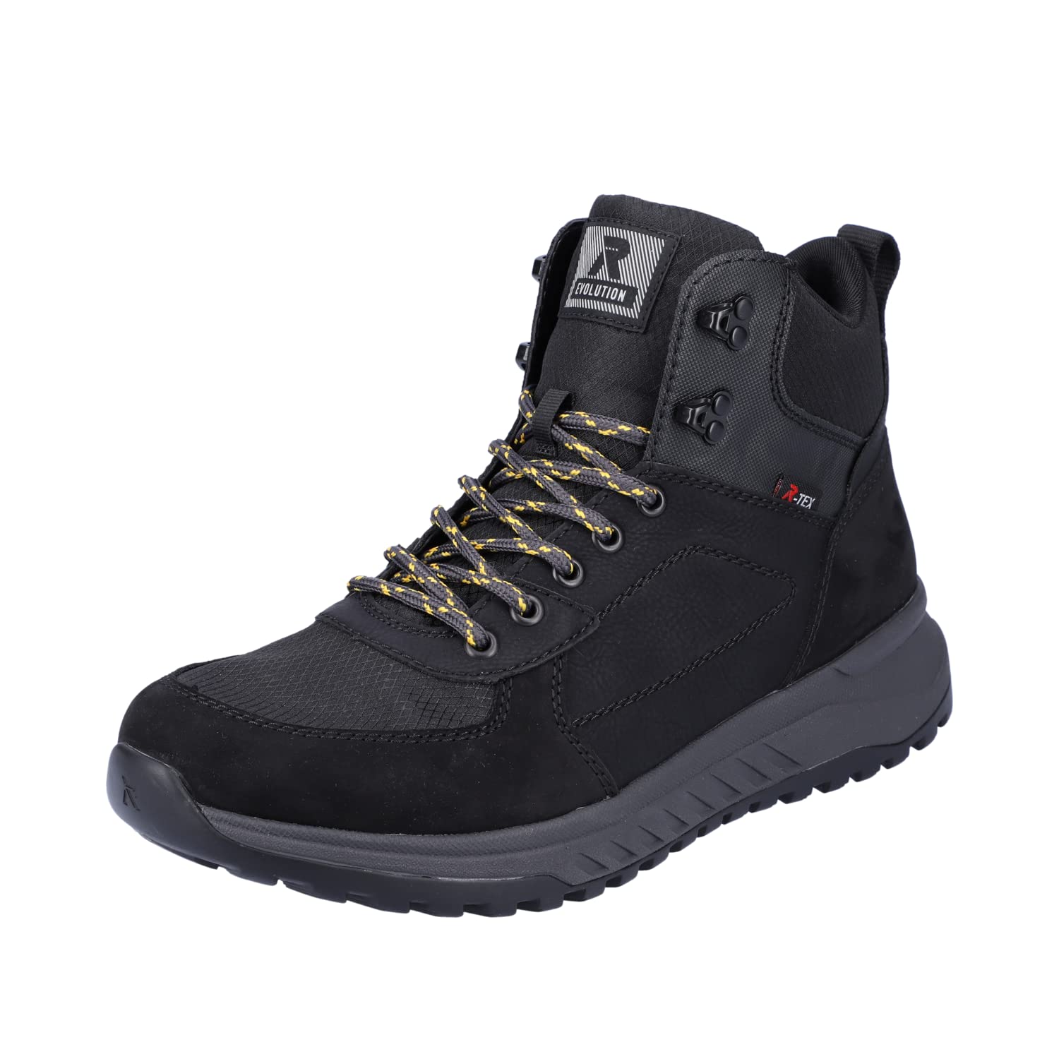 Schnürstiefel Boots Herren Schwarz Warm Neu Schnürboots für Herren