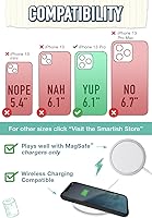 Vista 6 de Smartish® Funda delgada para iPhone 13 Pro - Gripmunk - [ligera + protectora] Funda de agarre fina - Black Tie Affair