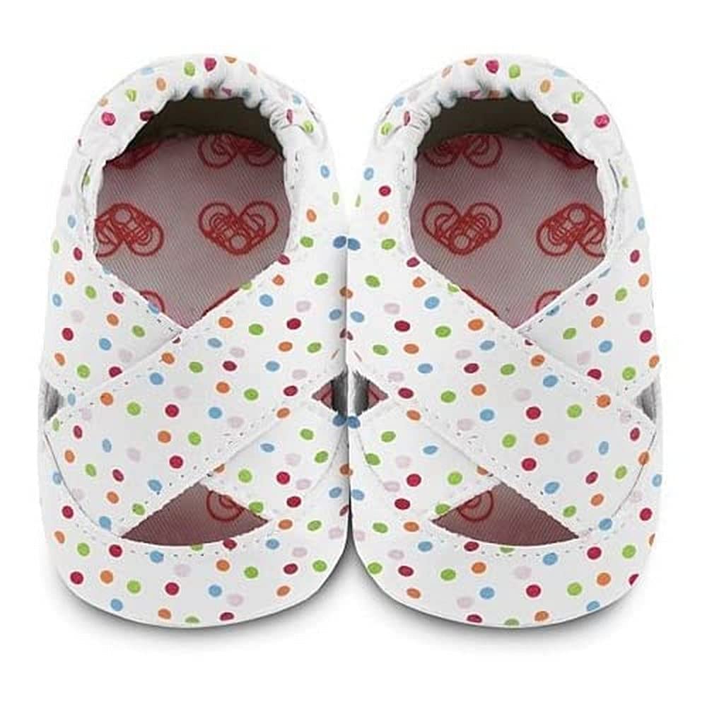 Shoo Shoos Soft Sole Leather Shoes XL Polka Dot