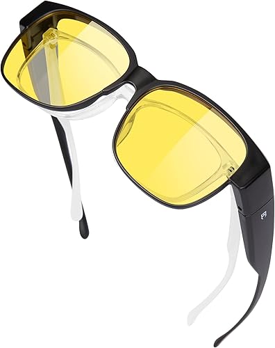 Miniatura 2 de BIRCEN Gafas de visión nocturna para conducir se ajustan sobre lentes antirreflejos HD para hombres y mujeres