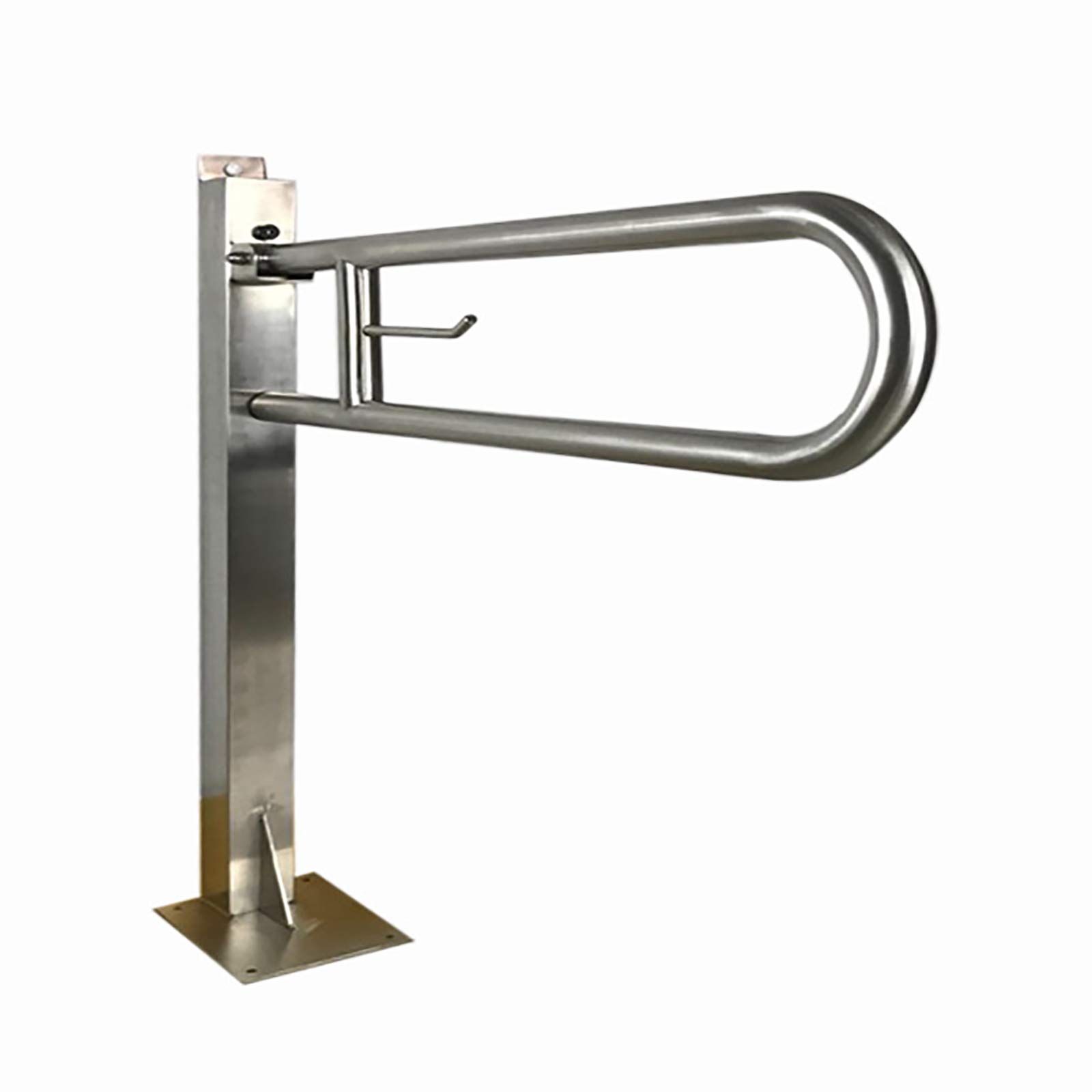 Barra de Agarre de Acero Inoxidable con Soporte de Seguridad con Gancho para Papel Higiénico para Ancianos/Discapacitados, Pasamanos para Inodoro/Ducha, Baño, Cojinete Seguro 150 Kg