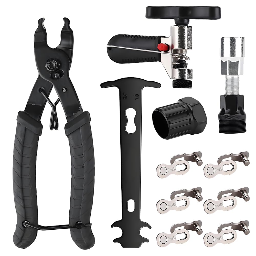 SXCCNW Bike Chain Tool Set, Bike Chain Splitter Tool, Mountain Bike Bicycle Chain Tool Kit, Bike Chain Removal Tool Set for Repair