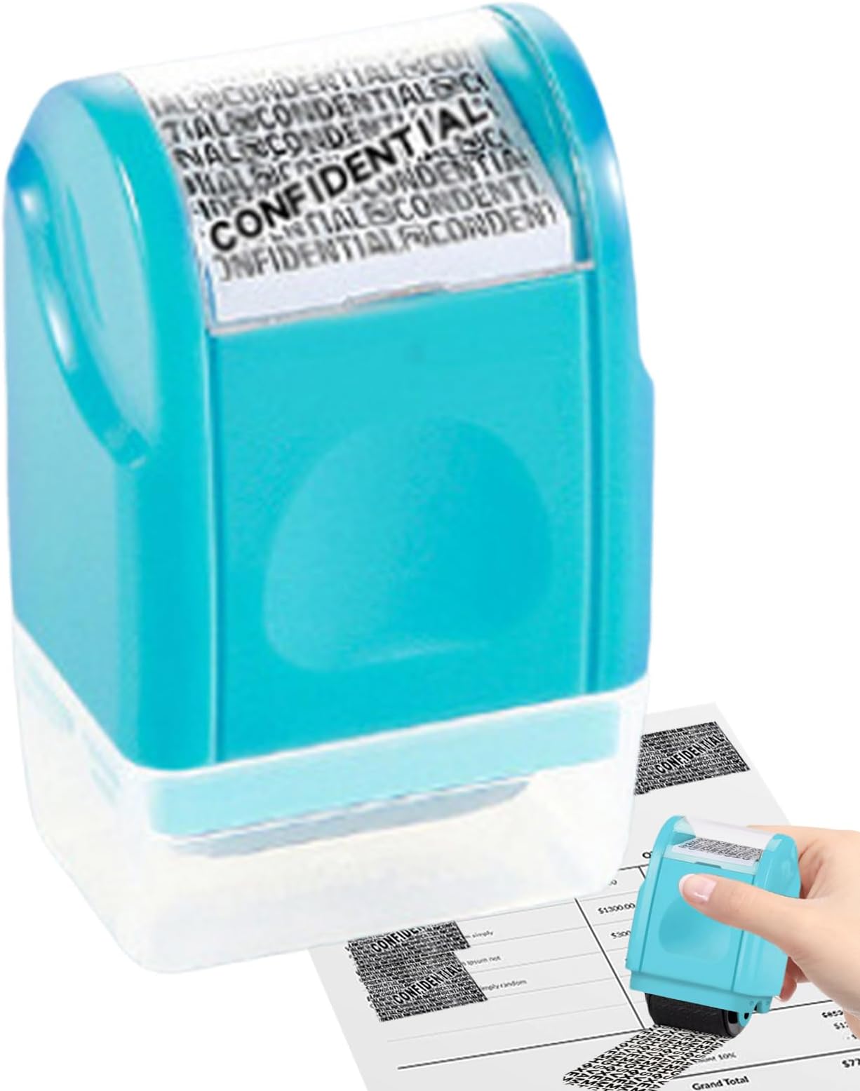 Security Stamp Roller - Long-Lasting Safety,Security Stamp Identity Protection Roller | for Mail Document Tax Receipts Home Office Deposit Slip Paper