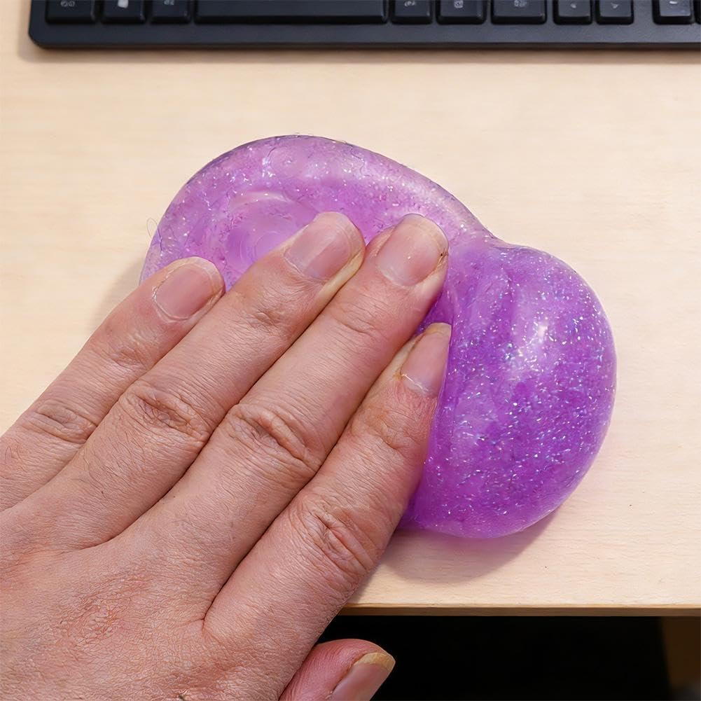 One Random Dumpling Stress Ball, Simulated Steamed Bun Stress Relief Toy, Soft Squeeze Decompression Dough for Kids Adults