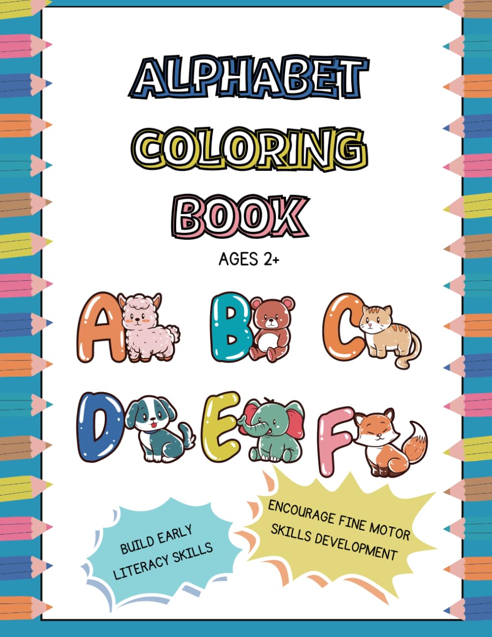ABC Coloring Book: Trace and Color