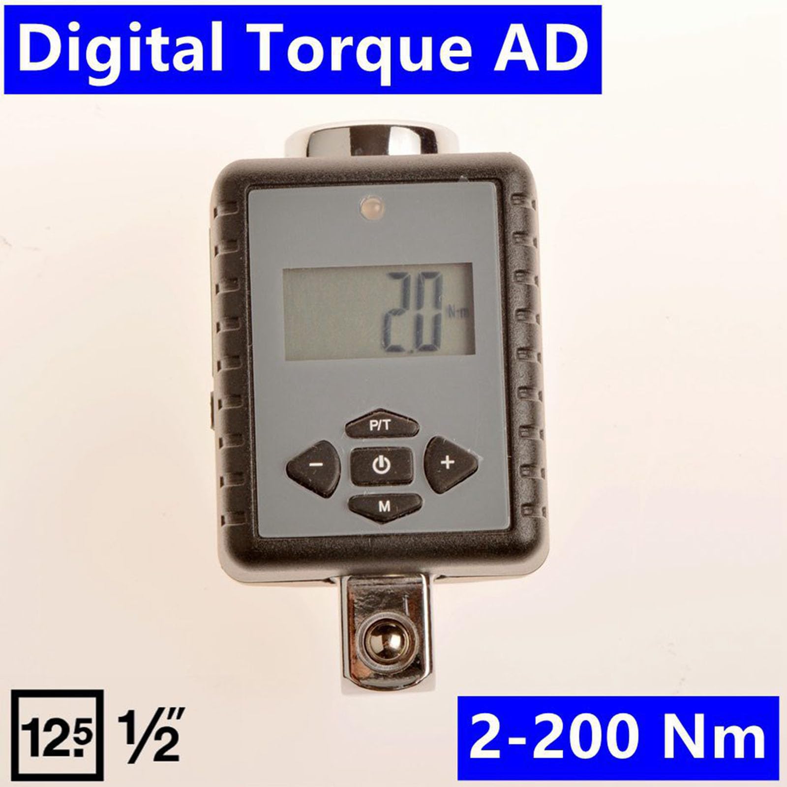 Chiave digitale regolabile con lettura LCD trasparente 2-200Nm adatta per biciclette montaggio mobili montaggio a vite S strumento