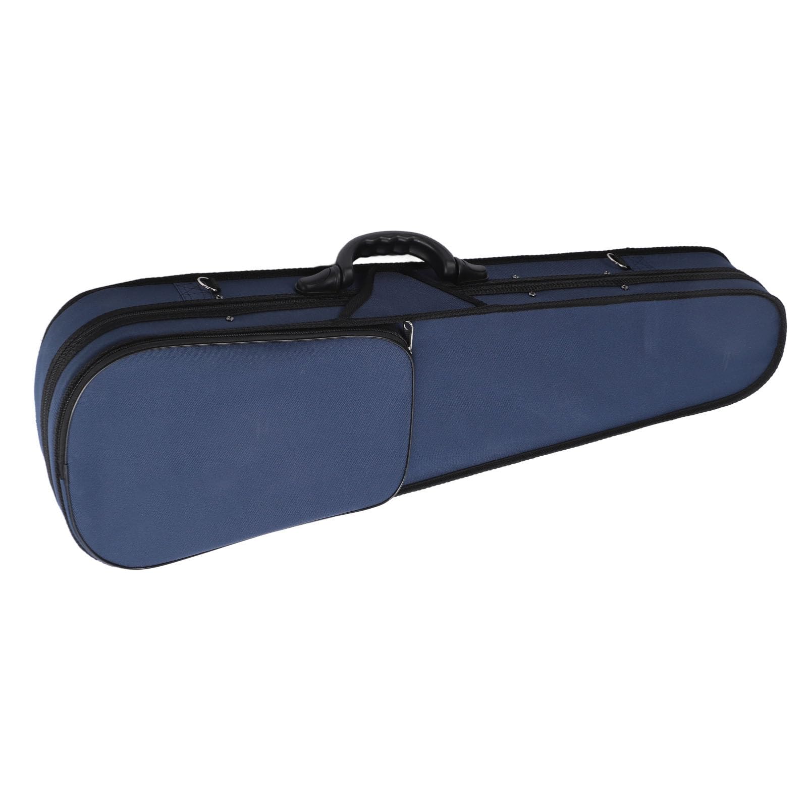 Estuche Rígido para Violín, Forma de Cuerpo Moldeado de Tela Oxford Triangular con Cierre de Gancho y Bucle y Medidor de Humedad Incorporado, Ideal para Protección de Violín