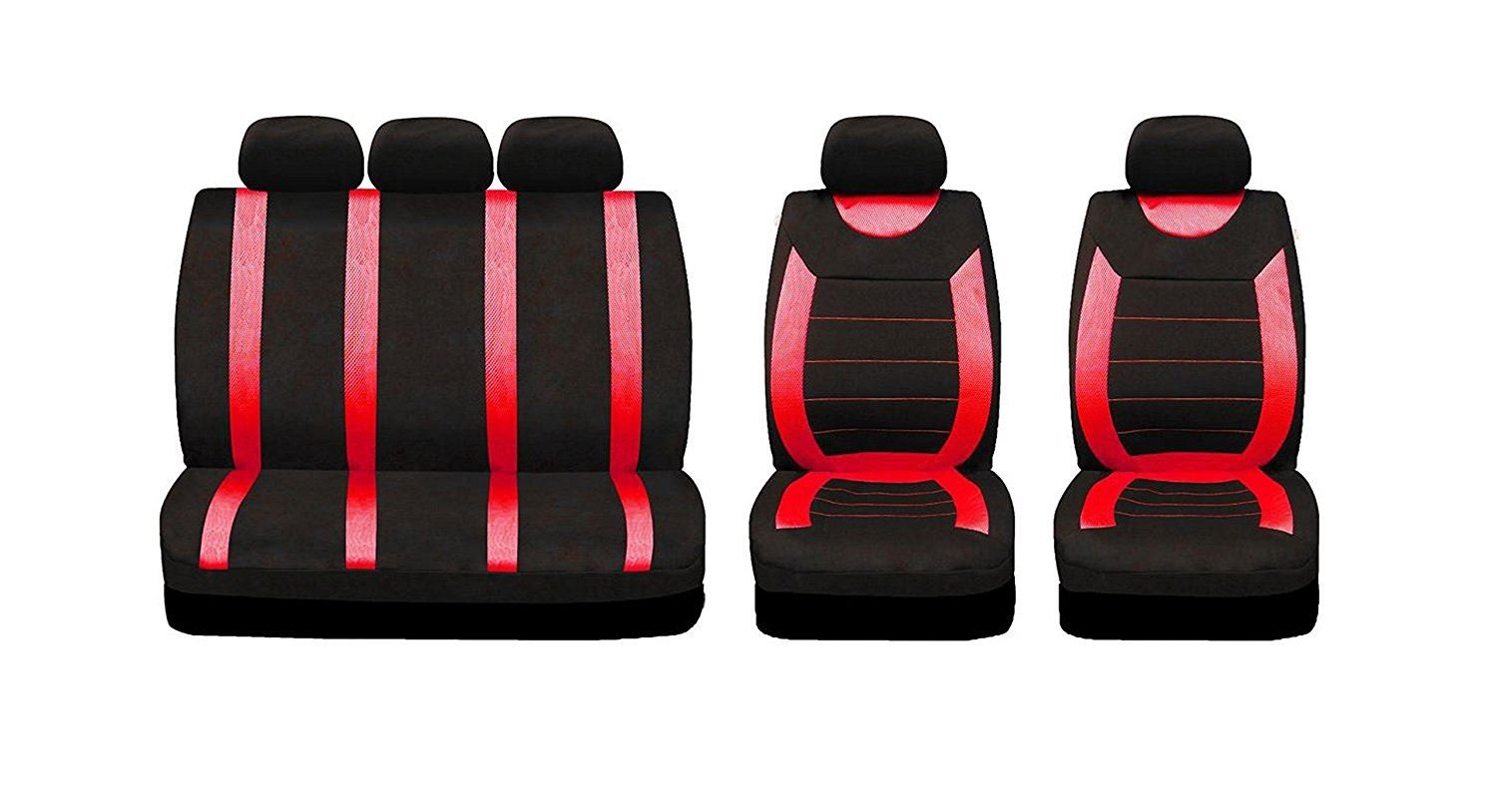 For Toyota RAV4 Front Rear Car Seat Covers 5-Seats Protector PU Leather Full Set - View #13