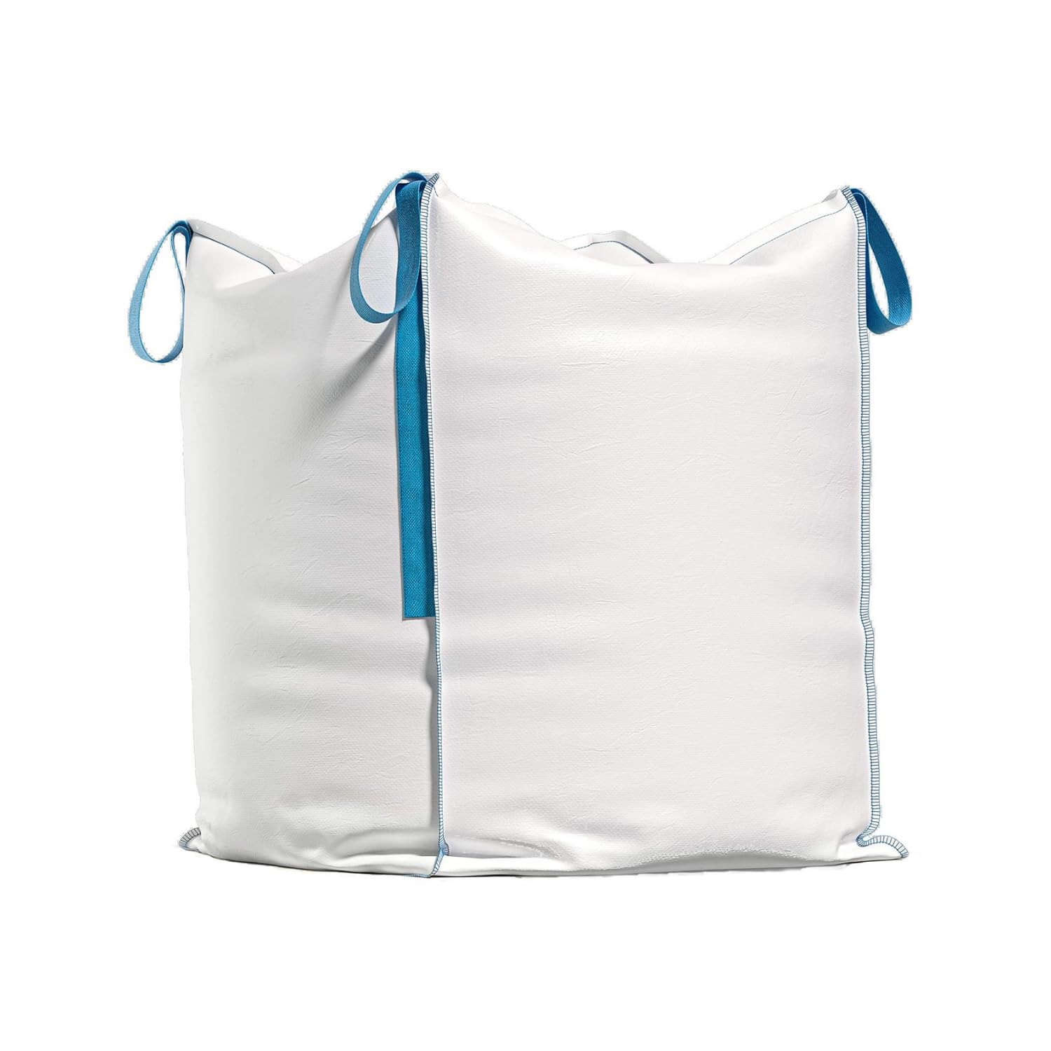Big Bag - Borsa da trasporto 90 x 90 x 90 cm, capacità 1000 kg, borsa in polipropilene intrecciato con 4 maniglie di sollevamento, per macerie, legno, sabbia, rifiuti da giardino (1)