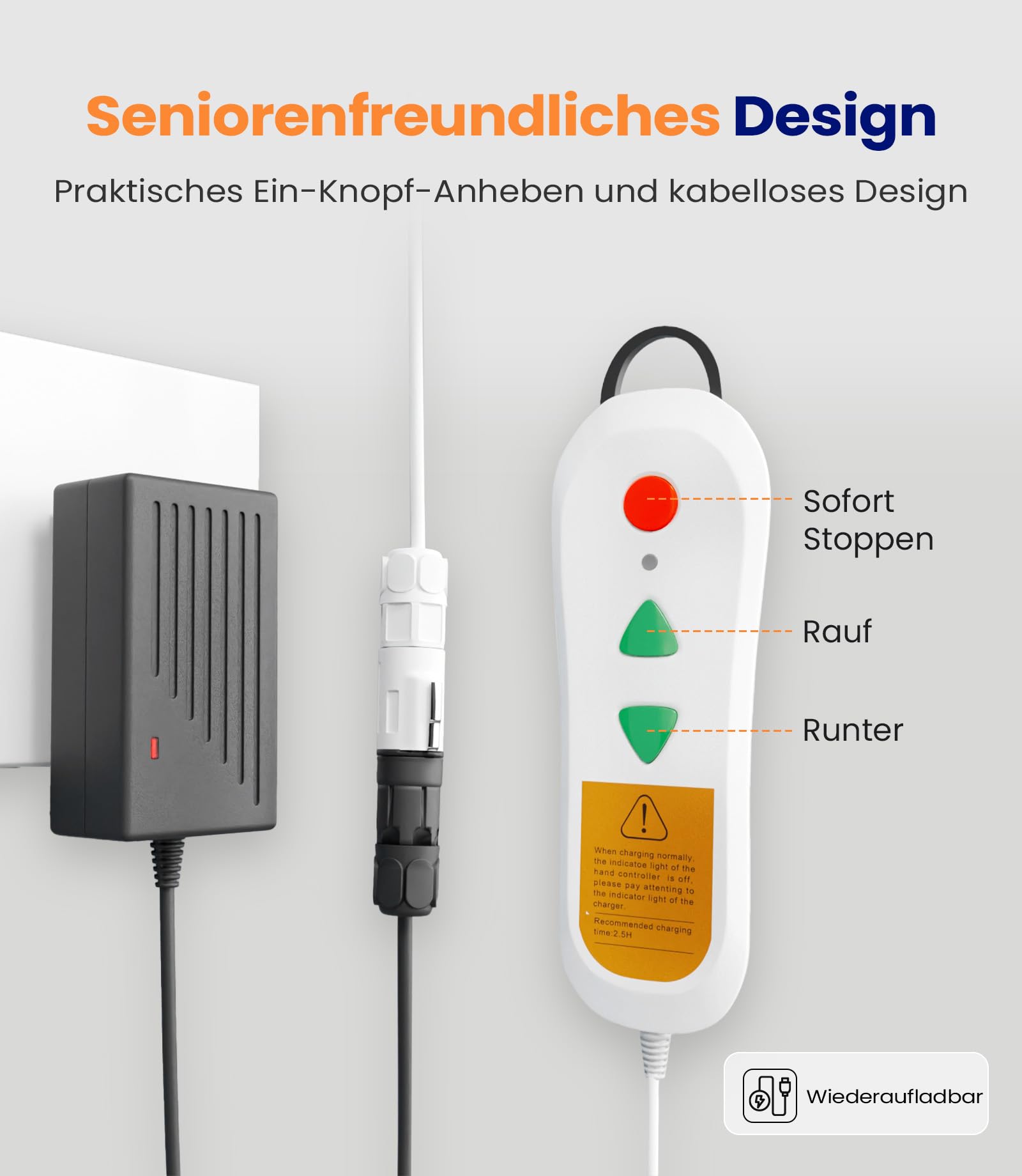 VOCIC AX07 Badewannenlift, Badewannenlifter für Senioren elektrisch, Badewannensitz mit wasserdichtem Motor, Aufladbare Handsteuerung und Saugfüße, Badewannen Einstiegshilfe, belastbar bis 136 kg