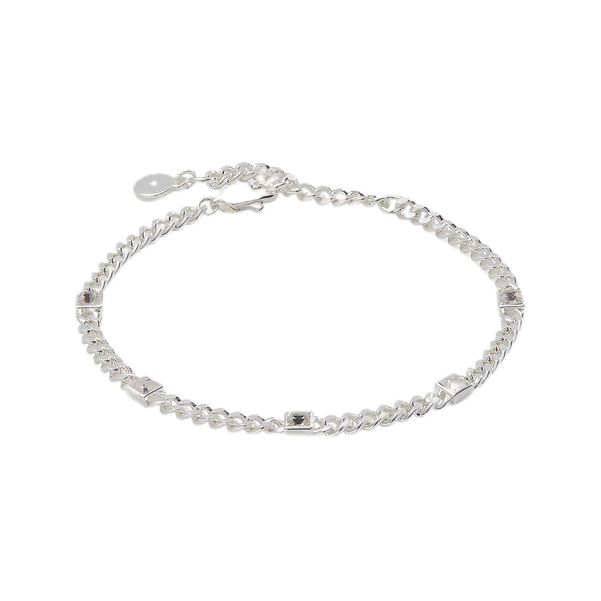 Alex and Ani September Birthstone Sapphire Curb Chain Bracelet