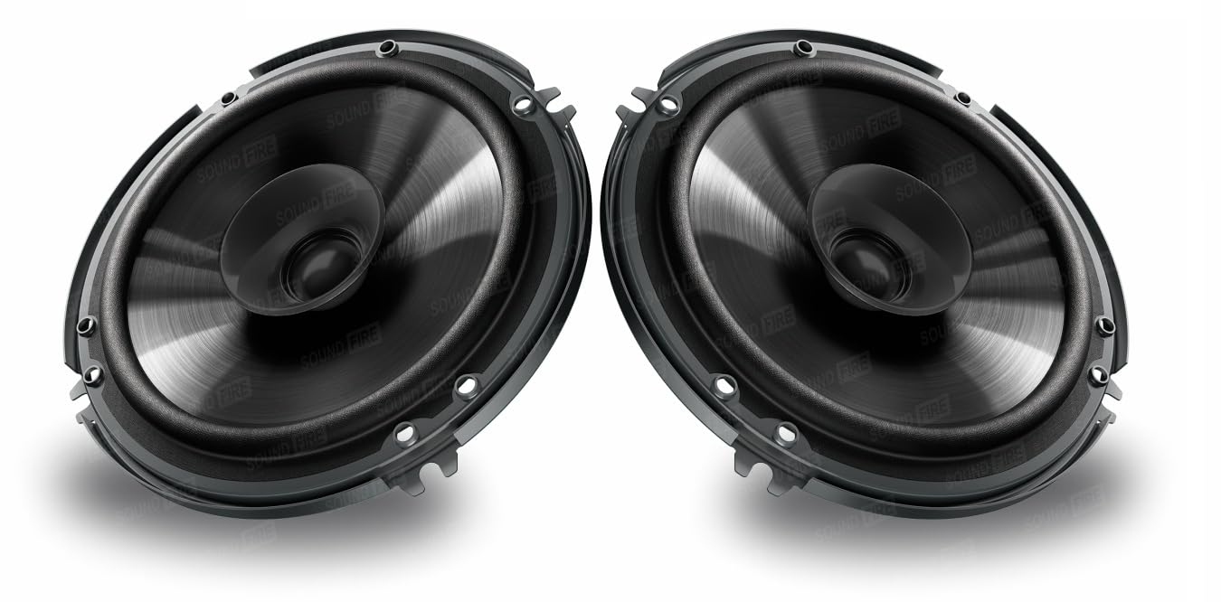 SOUND FIRE Dual Performance Series SF-615 (Black) Inch 300W MAX Co-Axial  Car Speaker