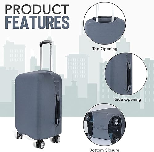 Miniatura 5 de Funda de equipaje de viaje I Protector de maleta aprobado por la TSA I Fundas de equipaje para maleta I Funda de maleta Bolsa I Protector de