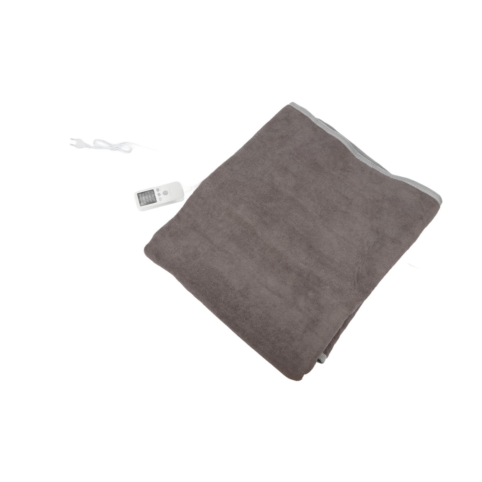 Coperta Elettrica a Riscaldamento Rapido Coperta Calda Grigia per Uso Domestico e in Dormitorio Tessuto a Maglia 60S Riscaldamento Rapido 1 Pezzo (F:180 * 200 cm)