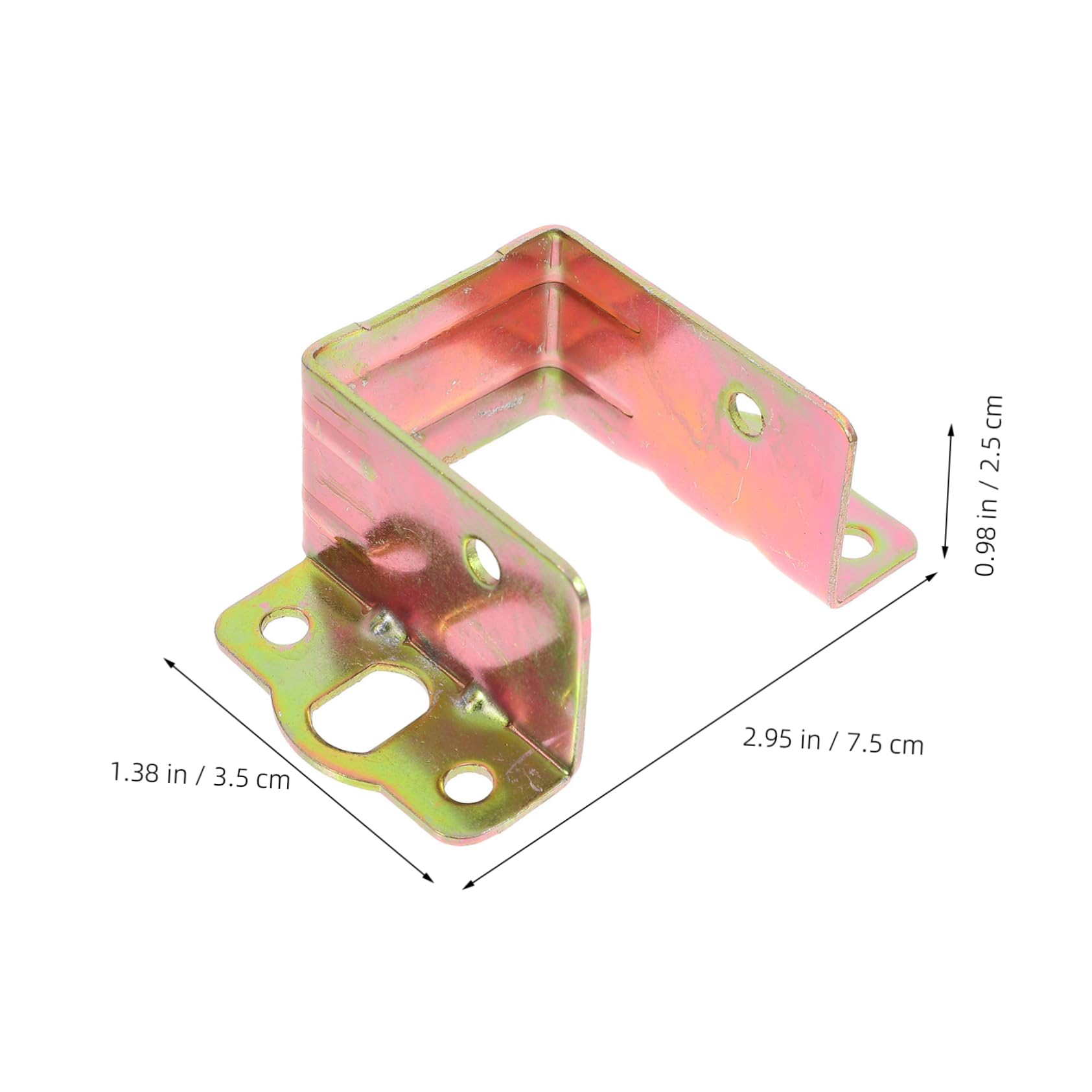 KONTONTY 6pcs Thickened Shaped Bed Rail Bracket Bed Rail Connecting Fittings for Enhanced Stability and Durability Easy Installation for Various Types