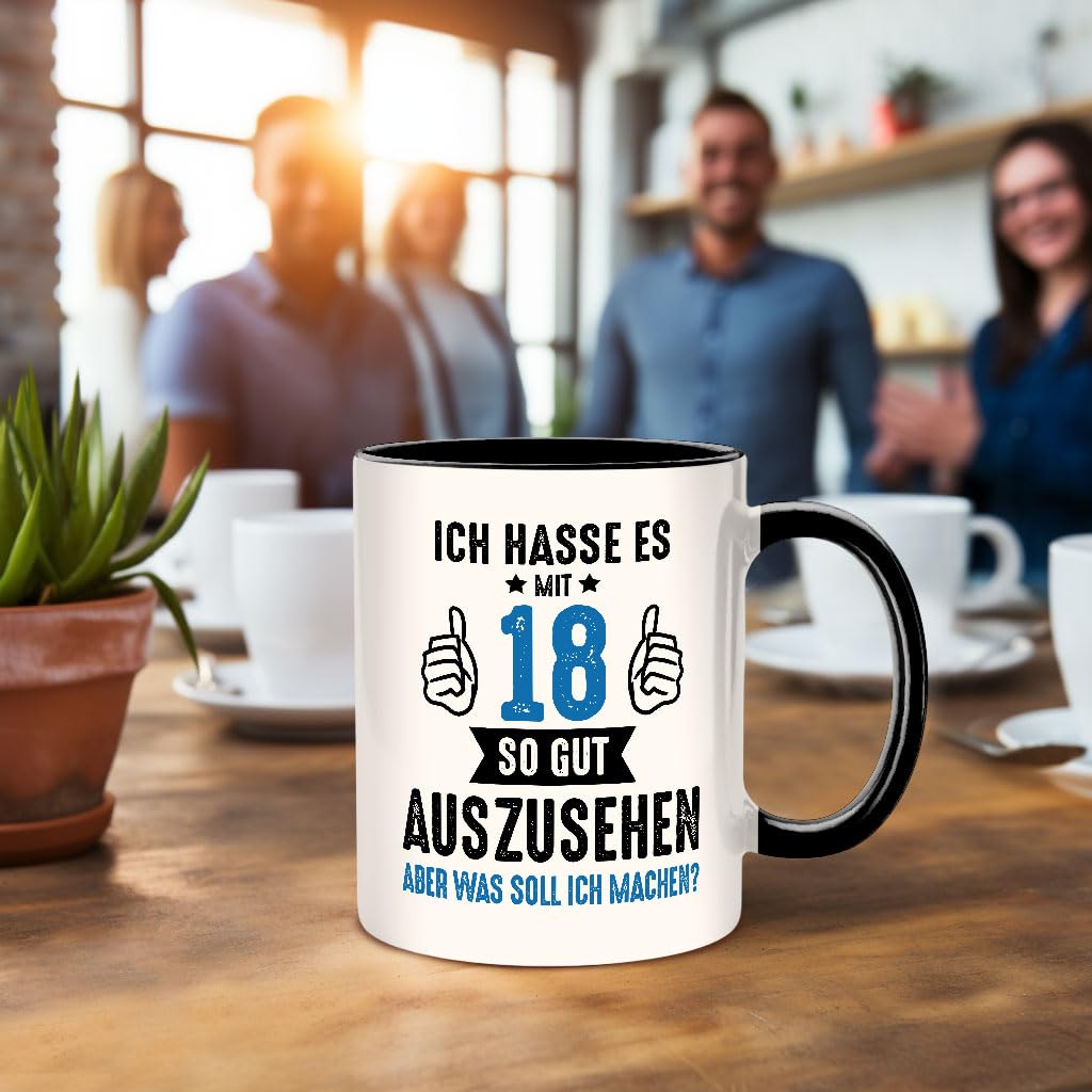 18. Geburtstag Geschenk – Lustige Tasse Mit Spruch „Ich Bin 18… Mama?“ Für Frauen & Männer