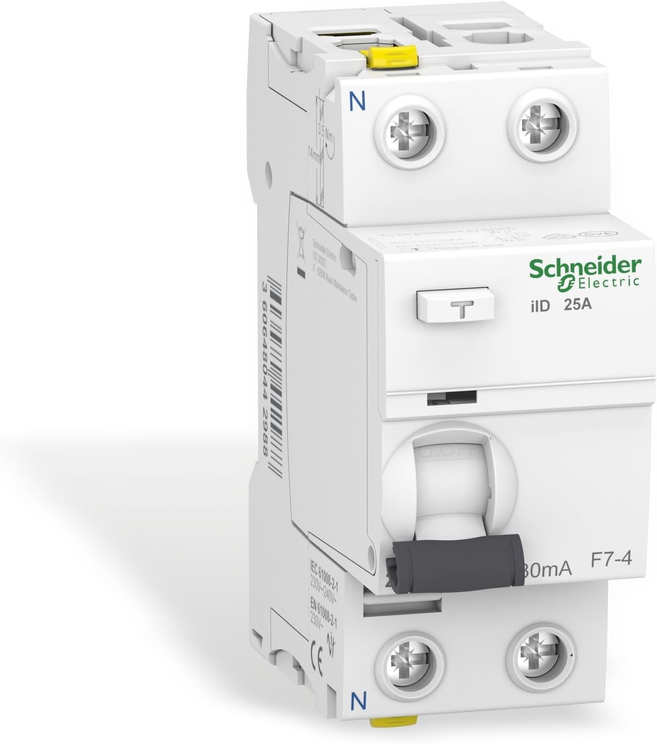 Differenziale Per Uso Domestico Schneider A9z20225 Errori Di Alimentazione Interruttore Di Protezione Schneider A9Z20225 2P 25A