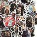 DZCYAN 61pcs Adesivi per Cartoni Animati Adesivi Game of Thrones Serie TV di Guerra per Bagagli Auto Laptop Notebook Decal Frigorifero frigo Skateboard Sticker F5