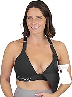 Vista 9 de Brasier de lactancia y bombeo, brasier de extractor de leche ajustable, brasier de bombeo sin alambre, manos libres, extractor de leche no incluido