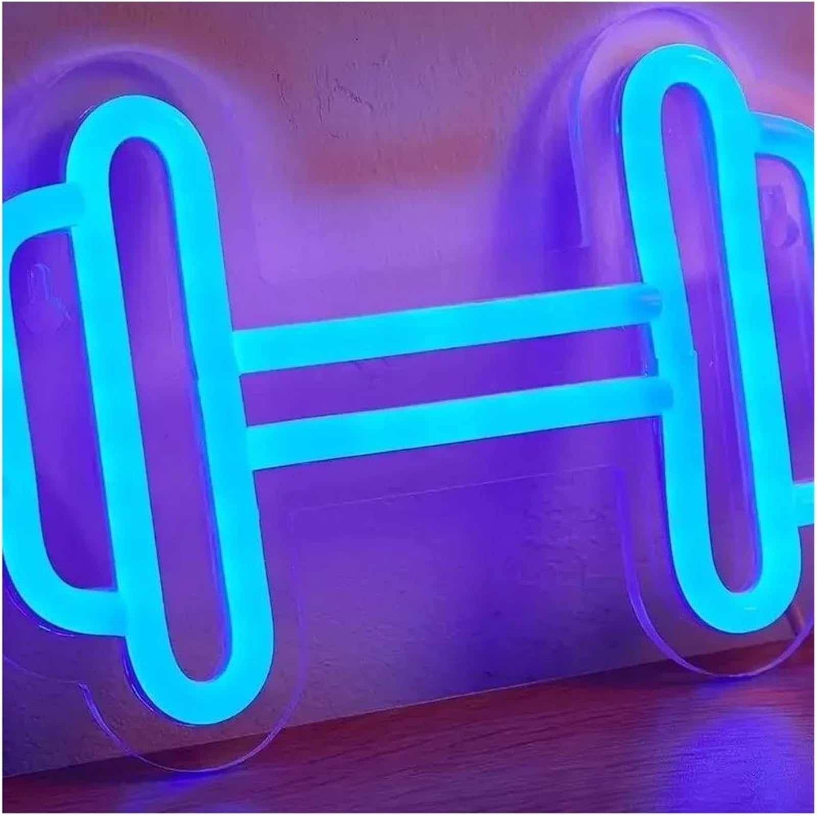 Insegna luminosa al neon Per prestito di parole per lampada al neon Palestra per insegna Bilanciere Manubrio