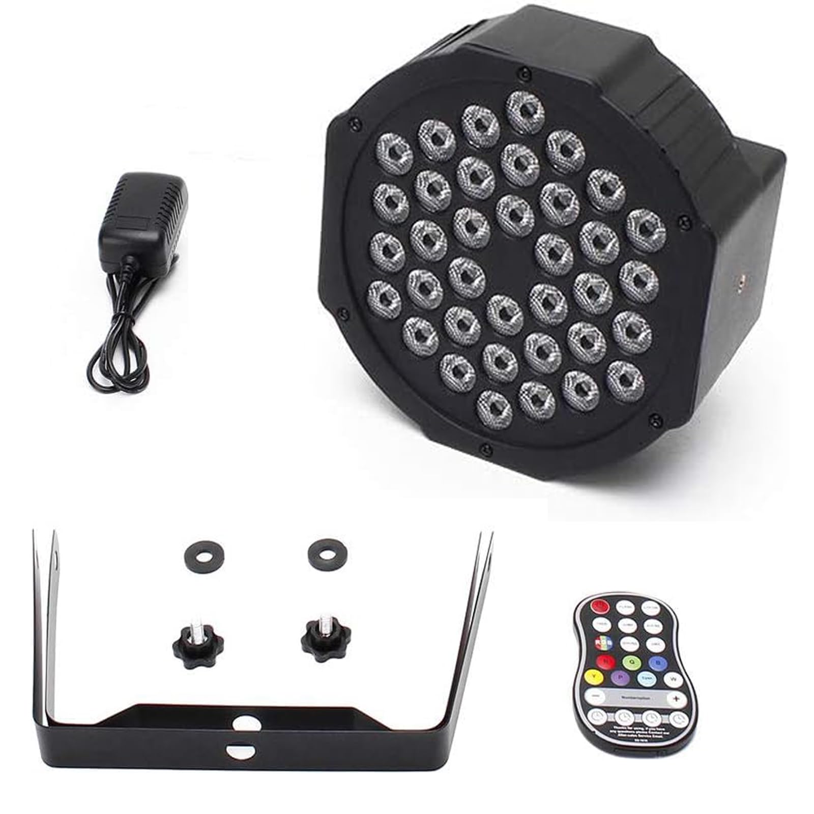 Wiederaufladbar LED Par mit Par Tasche, RGB 36 LED Strahler Akku Bühnenlicht mit Fernbedienung, Disco Licht für DJ Bar Party