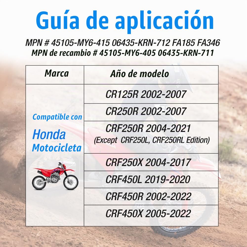 Pastillas de freno delanteras y traseras Sinter para Honda CRF