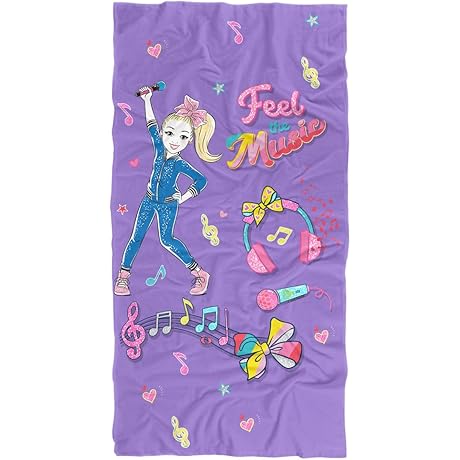 Jojo Siwa Beach Towel: Strike a Pose on the Shore with Musical Mojo