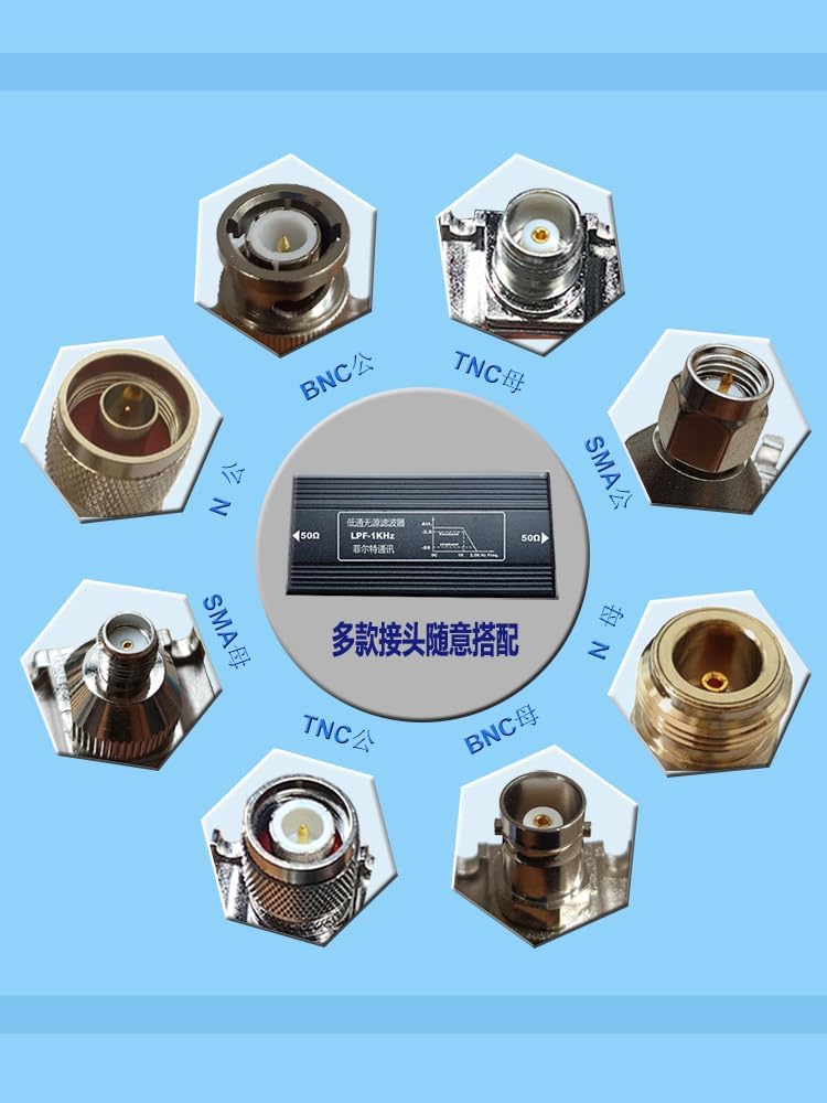 JMT LC High Pass Filter SMA Male Female Connector 100m W(20dBm) Max Input Power HPF Filters (90KHz)