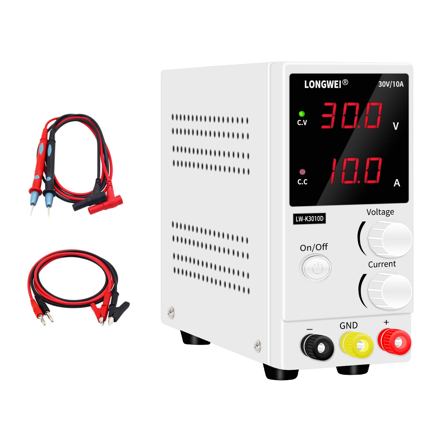 DC Power Supply Variable,0-30 V / 0-10 A LW-K3010D Adjustable