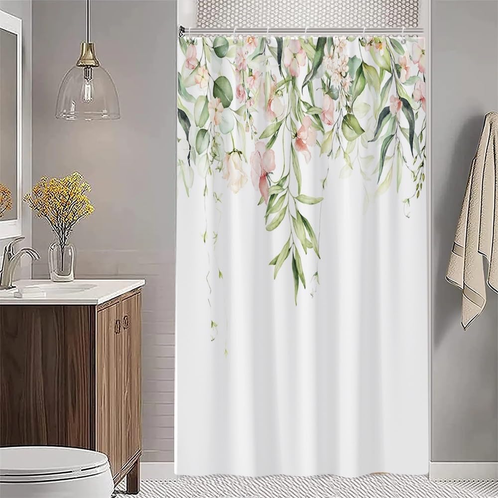 Uiiooazy Green Eucalyptus Shower Curtain - Image 3