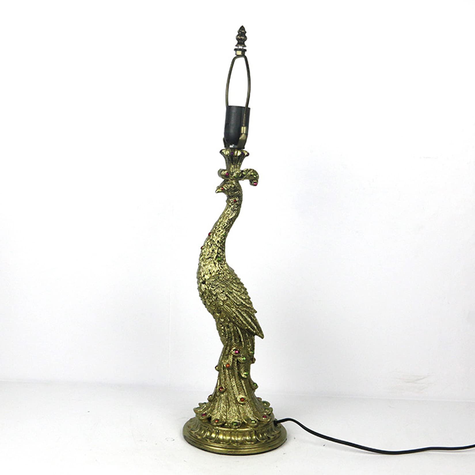 BOTOWI Tiffany-Stil Pfau Tischlampe Pastorale Nachttischlampe aus Buntglas Trauben Glyzinien Schreibtisch-Leselampen für Schlafzimmer-Nacht-Café-Bar, 12 Zoll,Wisteria