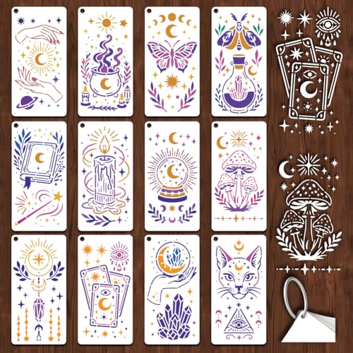 Ampia gamma di applicazioni: i nostri stencil sono perfetti per migliorare un'ampia varietà di superfici. Utilizzare questi stencil su cartelli in legno, mobili, tessuti, pareti, cassette postali e altro ancora. Aggiungi facilmente fascino personalizzato e artigianale alla tua casa, regali e artigianato