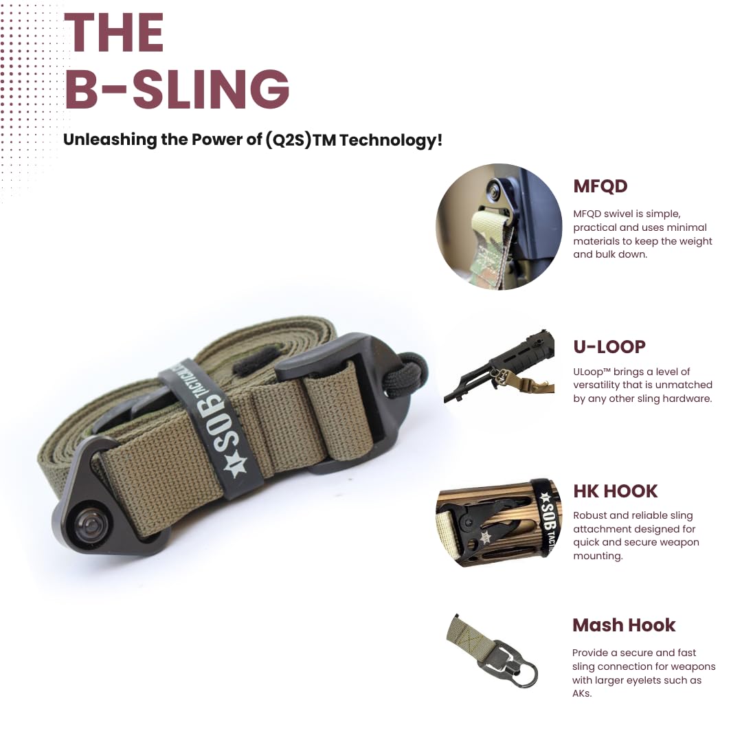 B-Sling | bewegungsfreier QD-B-Sling | individueller Vorteil für schnelle Übergänge