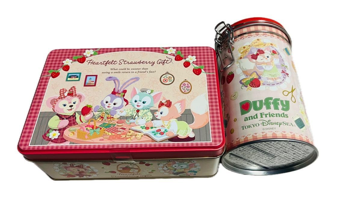 Amazon.co.jp: 空缶ですハートフェルトストロベリーギフト クッキー缶  