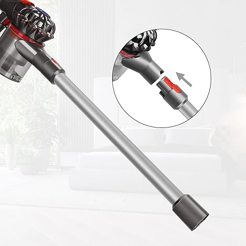 Miniatura 42 de Varita de extensión de tubo para Dyson V15 V11 V10 V8 V7, piezas de repuesto para aspiradora de liberación rápida, varilla de aspiradora de 28.7