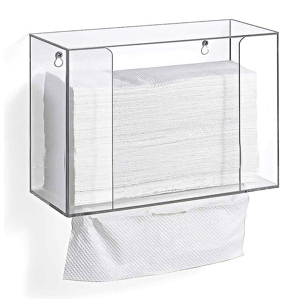 Buy Juzanl Acrylic Paper Towel Dispenser, Wall Mounted/Countertop Paper
